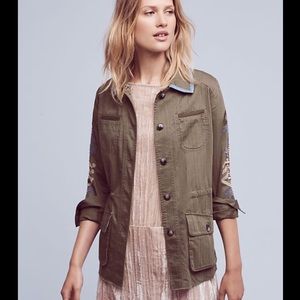 Anthropologie Hei Hei Beaded Military Jacket NWOT